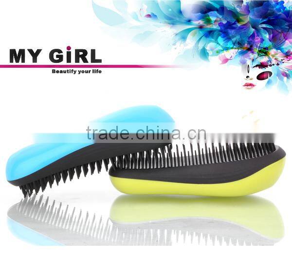 mY GIRL New design teezer high quality Hand plastic no tangle hair brush