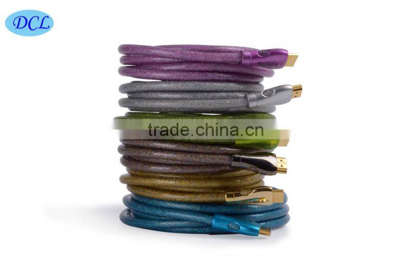 5M Colorful Metal HDMI cable with gold plated