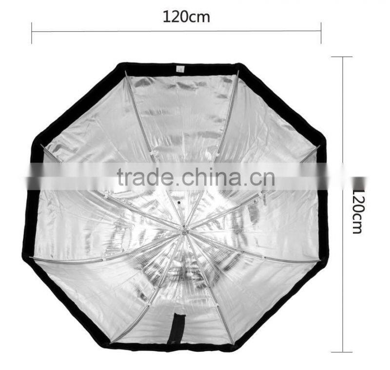 Factory supply professional speedlite octagon umbrella softbox 120cm 48" octabox