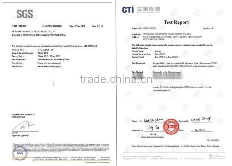 1.9'' 8 x 8 blue Color dot matrix led display, RoHS Approved