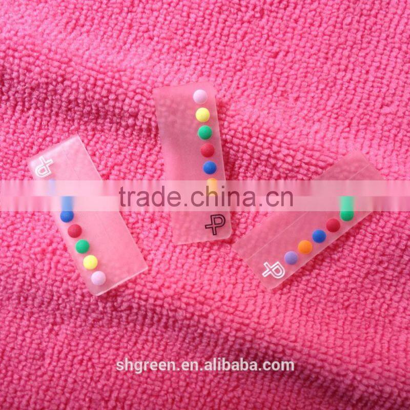 Waterproof transparent PVC rubber label for swimwear