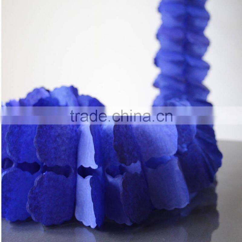 Paper Tissue Garland Decorations Garland Bunting Tissue Paper Fringe Garland - 6 Colours