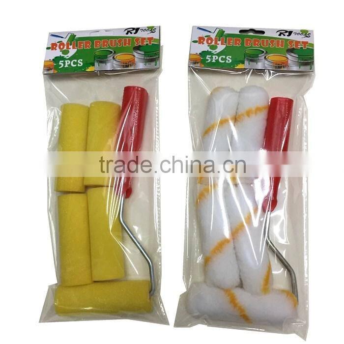 5pcs4" 10CM mini sponge paint roller brush set supermarket sells painting kits roller brush set