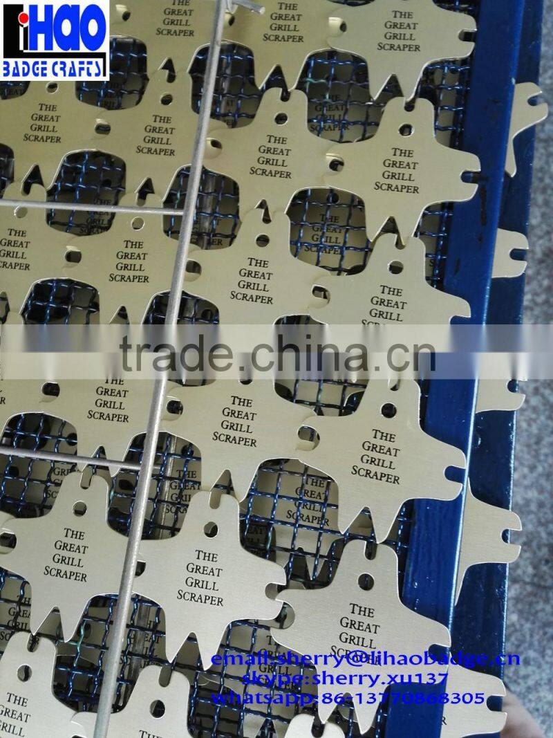 2016 Hot New Products Metal Tag For Grill Scraper