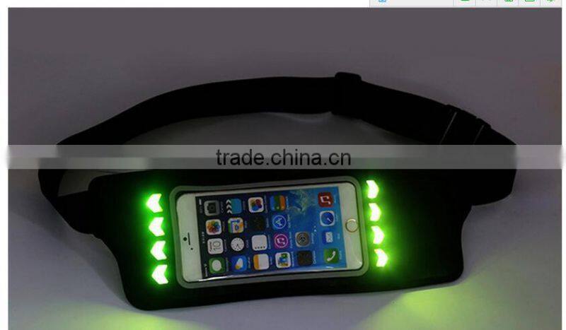 2016 Hot Selling LED Reflective Waist Bag(WST16-006)