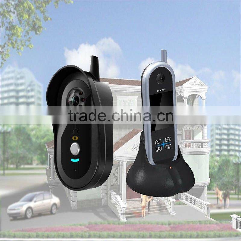 delicate 2.4G wireless doorphone for with lock control