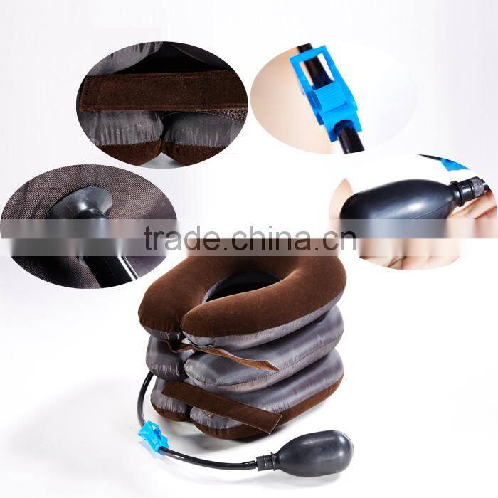 Soft Portable Inflatable Neck Rest Cushion U Pillow Support Car Flight Travel