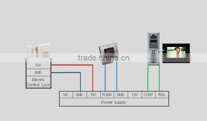 Brass rim locks rim latch lock for metal door intercom system electric door lock