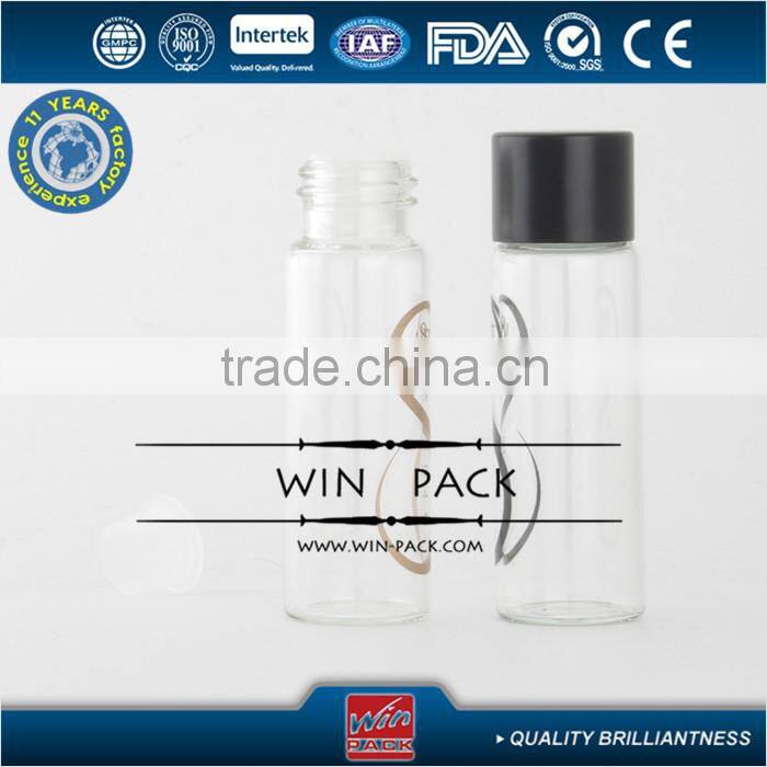 5ml,10ml clear glass bottle gold screw cap,top quality essential oil bottle