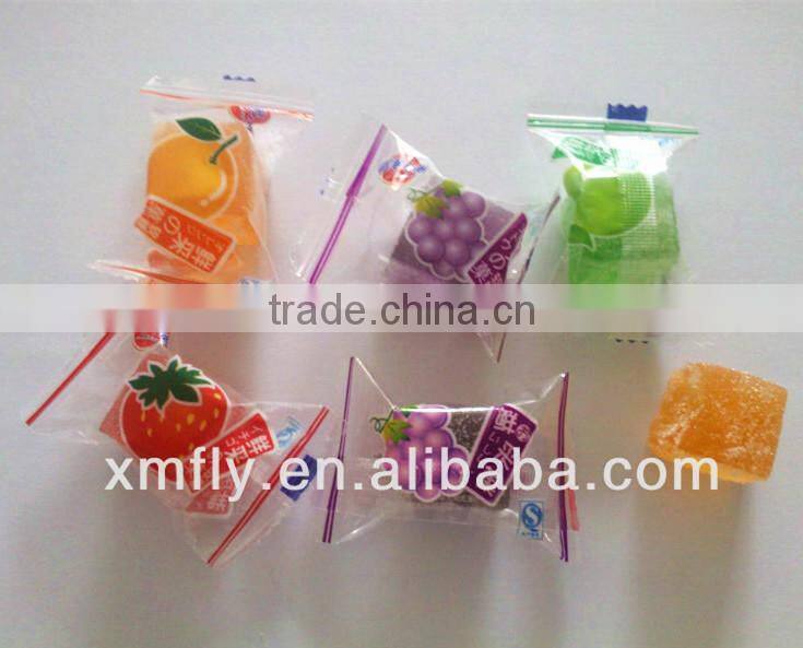 Individual Wrapped Sugar Coated Soft Jelly Cube Candy