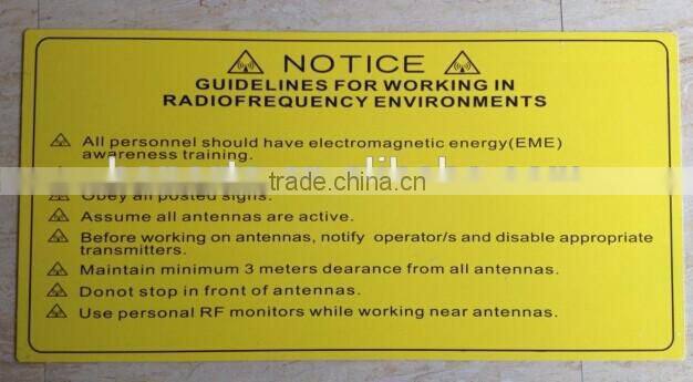 high voltage warning sign board