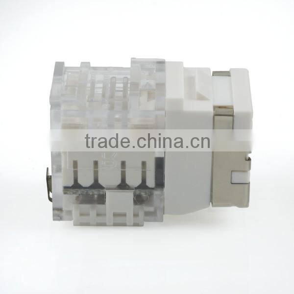 Cat6 UL 90Degree Toolless Half Shielded STP Modular Keystone Jack