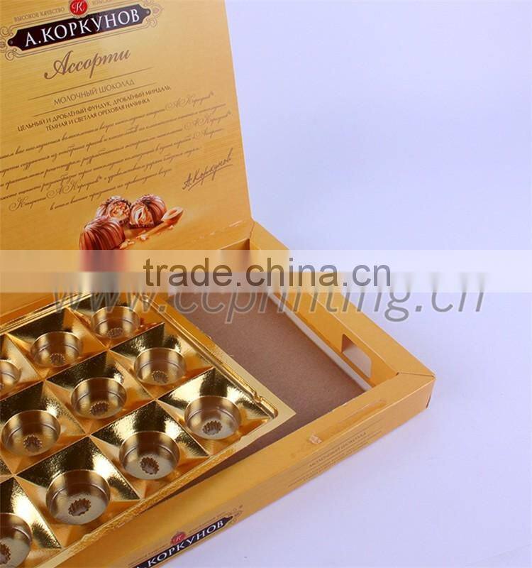 Food grade packaging chocolate paper box wholesale