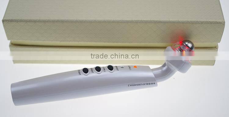 portable ion eye care device with infrared LED for removal crow's feet wrinkles skin tightening eye massage