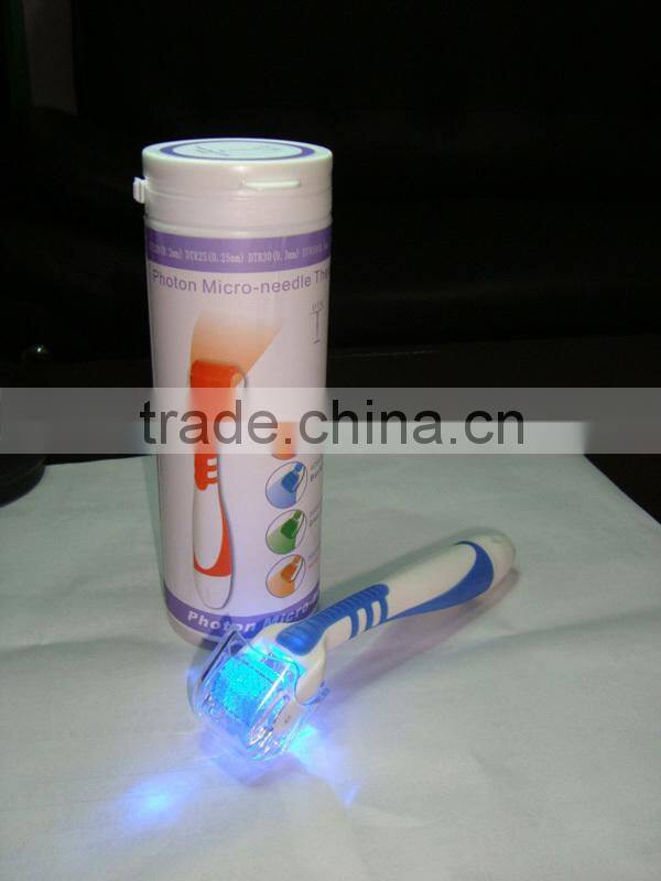 medical purpose vibrating led derma roller home use 1.5mm 540 needles titanium for all kinds of skin problems