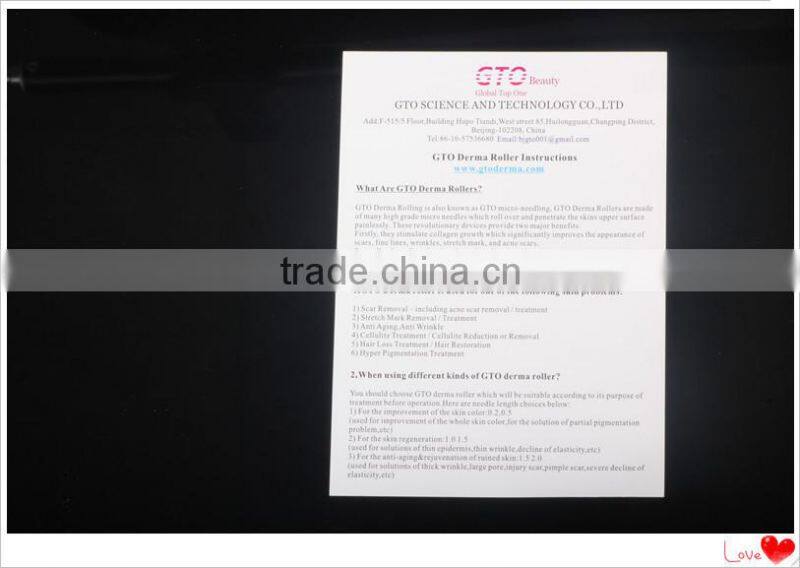 GTO 200 needles skin roller derma roller for face messager