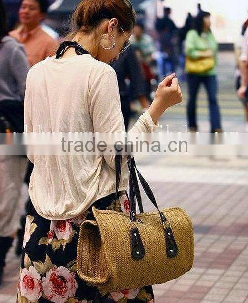 Straw bags made of sea grass for ladies--2