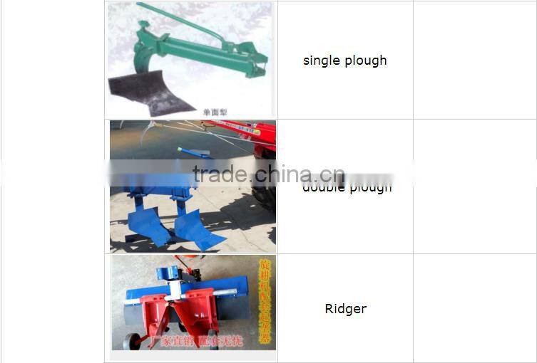 agriculture hand tractor for sale with Seat Rotary cultivator Electric start Wood packing Install video and Random small tools