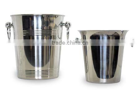 stainless steel double wall Ice bucket with lid