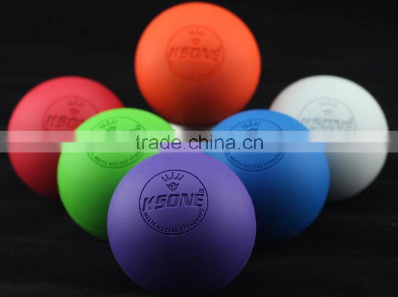 NOCSAE approved lacrosse ball 100% rubber massage ball