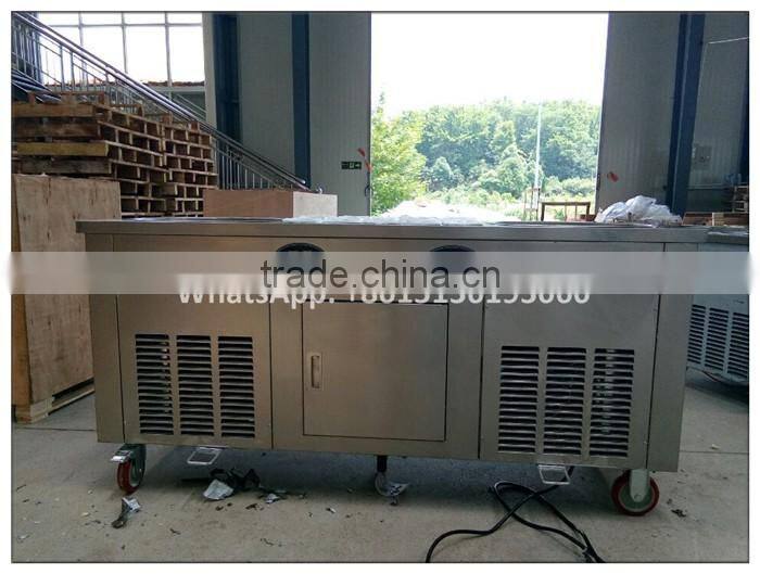 CBJF-210 450mm big pan thailand rolled fried ice cream machine