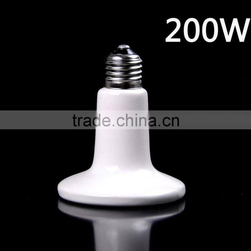25-250W Infrared Ceramic Heat Emitter Lamp Light Bulb for Reptile Pet Brooder 110-120V