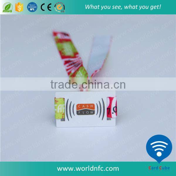 13.56MHz MF Classic 1K ABS RFID Wristband For Events