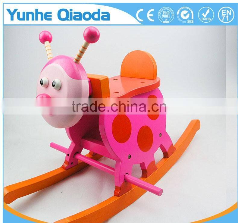 Child Wooden Rocking insect Rocker insect Wooden Rocker,Wooden Horse Rocker,Wooden Toy Rocker Produc