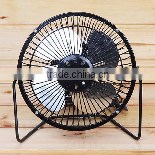 portable mute aluminum fan big size table USB fan 6 inches,mini usb fan