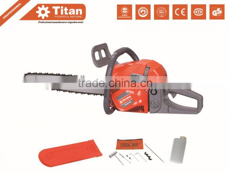 62cc gasoline chain saw, powerful chain saw, 20" bar and chain, easy starter, CE,MD,GS certificate
