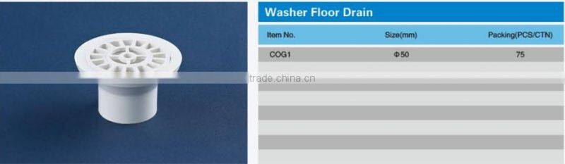 PVC Drainage Pipe Fittings Washer Floor Drain