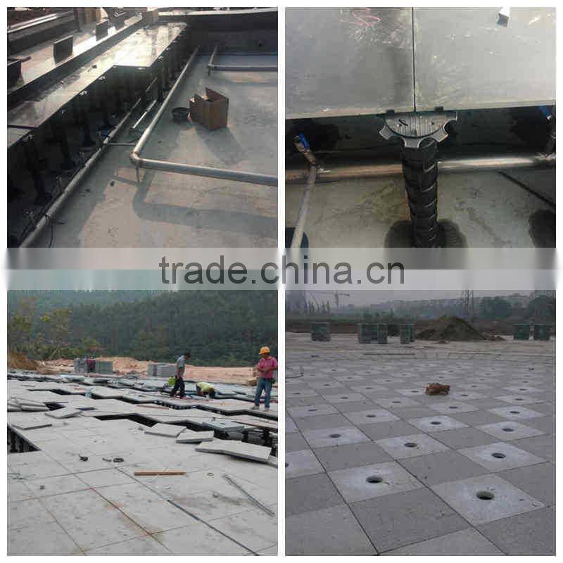 Cheap raised access floor support accessories adjustable plastic pedestals