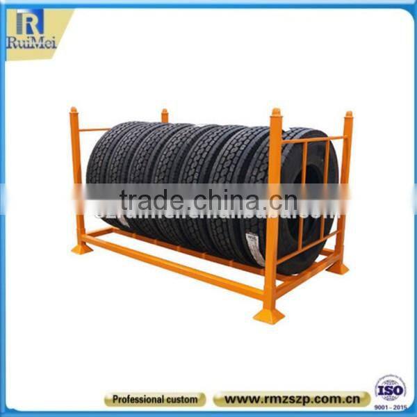 Heavy Duty Floor-Standing Metal Tire Storage Stand Holder