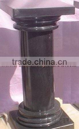 UNIQUE JET BLACK MARBLE PEDESTALS