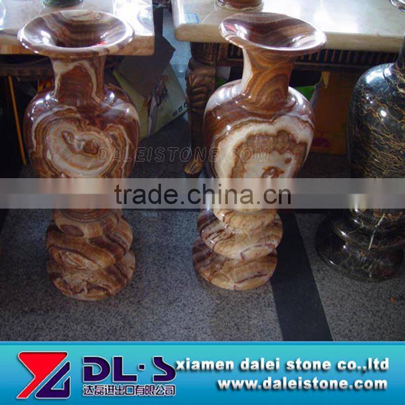 Natural stone flower vase