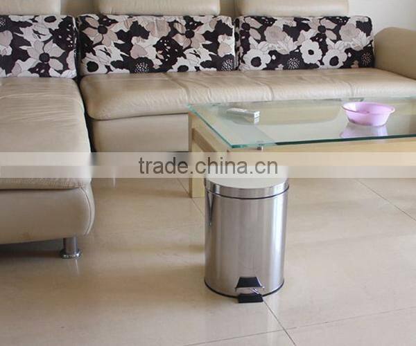 stainless steel pedal bin for 3L