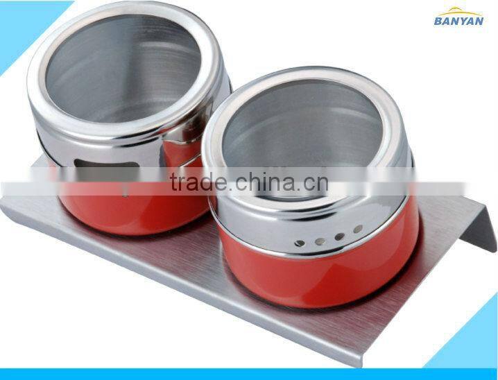 Jiangmen Manufacture Stainless Steel Kitchen Accessory Spice Jar set