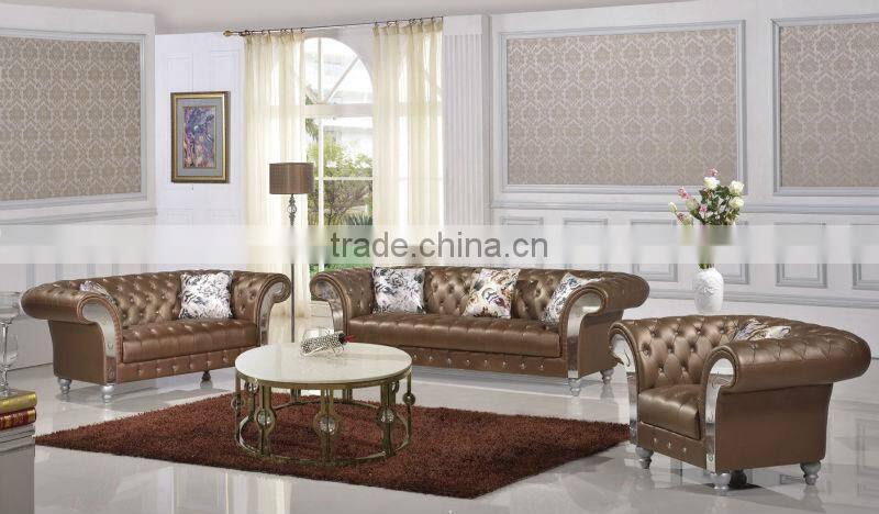 modren design real leather pu living room sofa EF-006