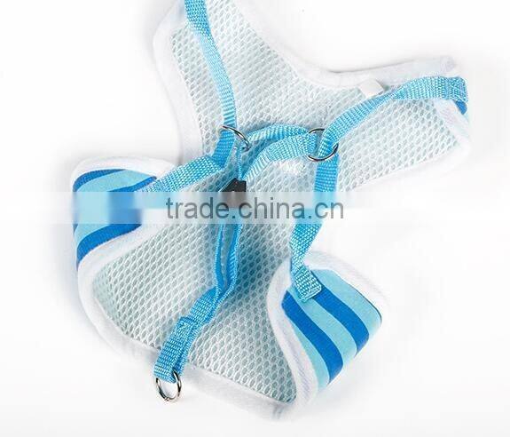 CY111 Cute Stripe Vest Dog Collar Traction Rope Pet Supplies Adjustable Pet Leash