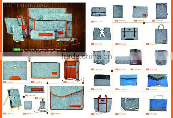 Cheap price felt fabric fold-fashioned wallet for young people