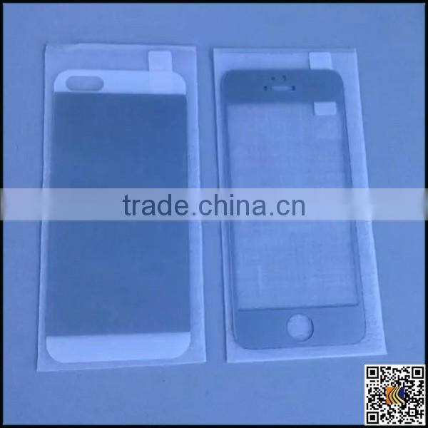 Full body colorful tempered glass protective film for Iphone 5G, smart glass film