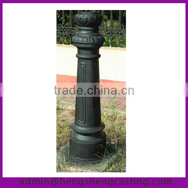 antique cast iron garden lamp pole bases