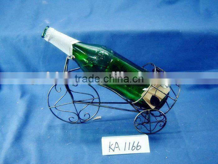 Unique Antique Metal Mini Bike Wine Basket