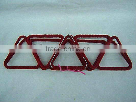 Cyan wool woven iron frame flower hanging scarfs&ties holder