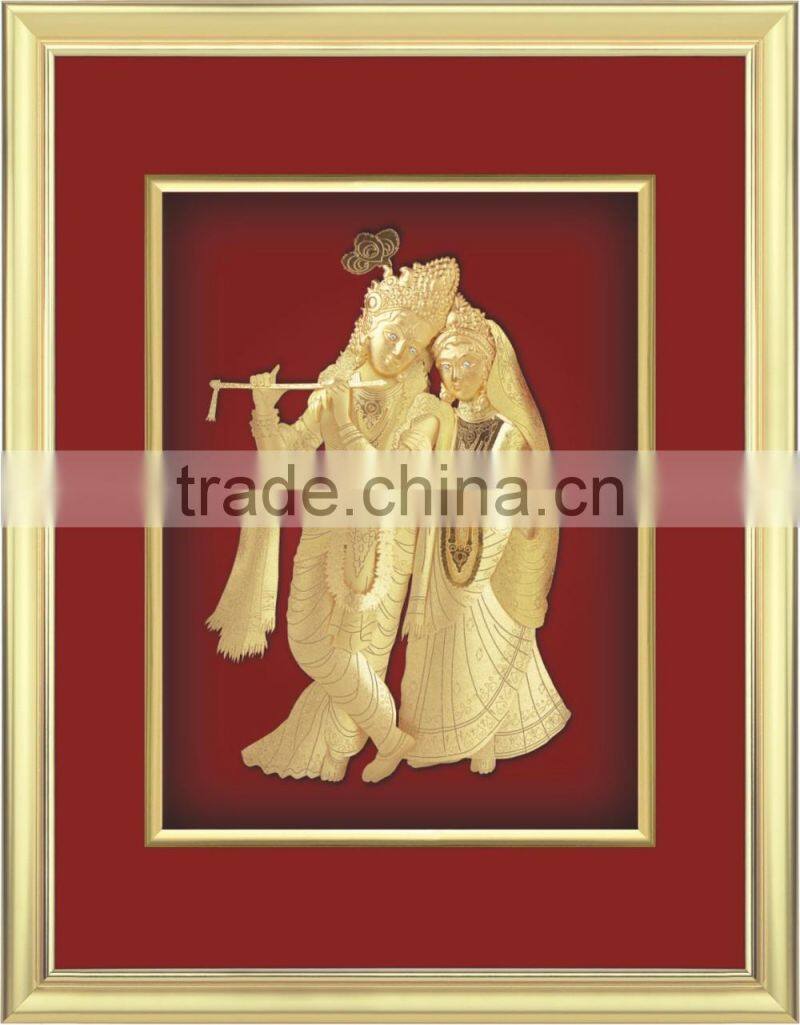 Gold Foil factory cheap price 3d indian god picture