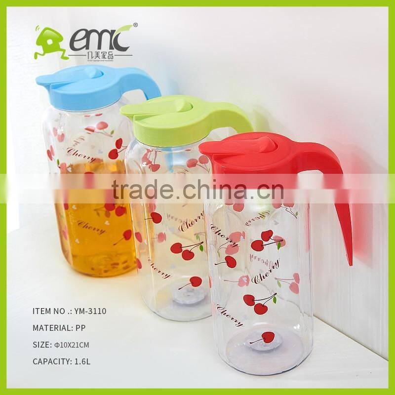 1.8L Plastic water pitchers, Plastic water pitchers with lid, plastic water pitcher for sale