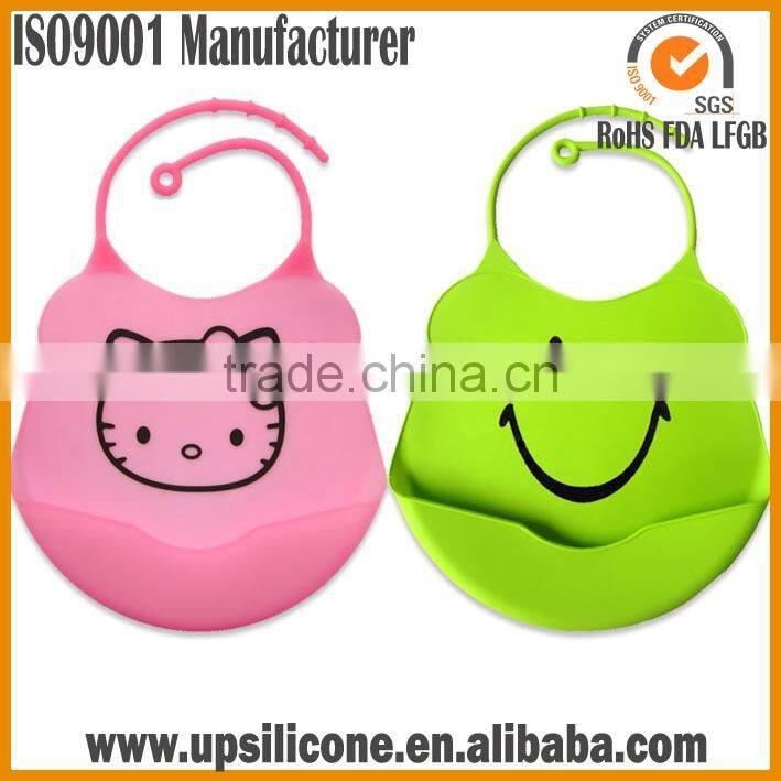 manufacturer of baby silicone bib BPA free silicone baby bib