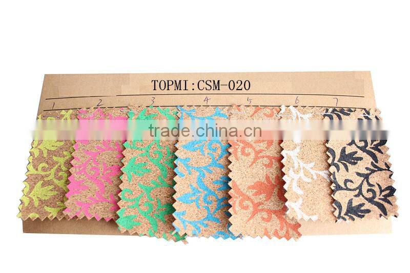 popular cork leather raw material for shoe heel
