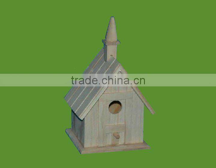 pretty painted handmade wooden birdhouse,wooden craft