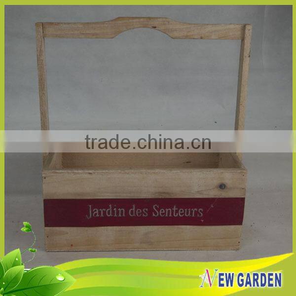 Wooden Decoration basket, Gardeing Colorful Wood Easter Basket